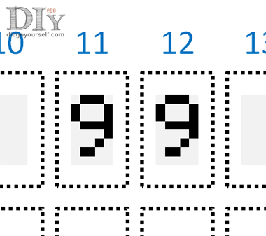 Ecran LCD, affichage du nombre 99