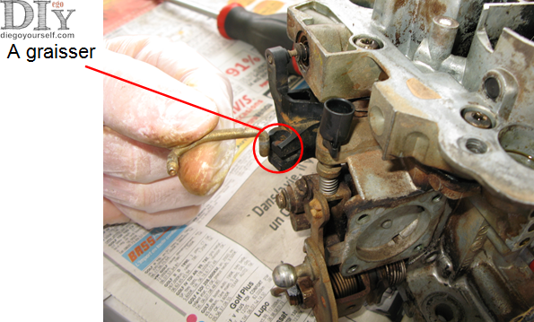 Solex 28-34 Z10 Graissage du dégazage