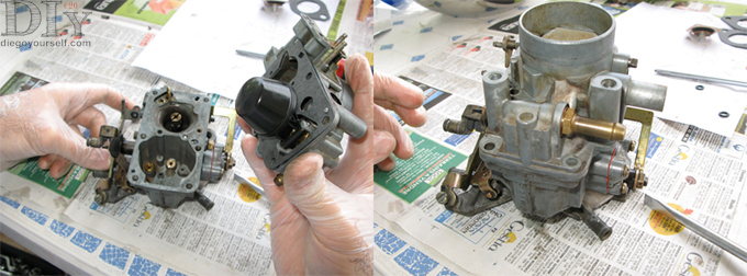 Carburateur Solex 32BIS Repose du couvercle