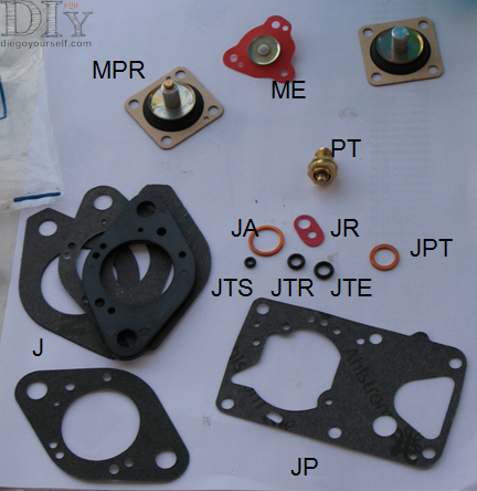 Carburateur Solex 32BIS kit de joints