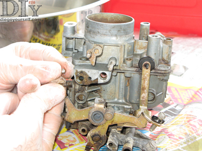 Carburateur Solex 32BIS Commande du starter