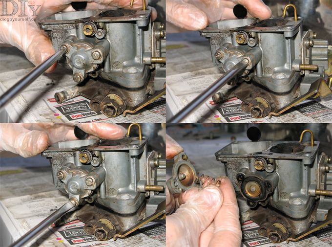 Carburateur Solex 32BIS Membrane de l'enrichisseur