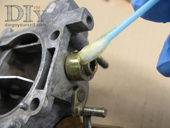 Carburateur Solex 32 DIS Repose de la commande du starter