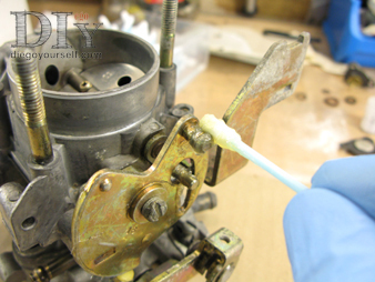 Carburateur Solex 32 DIS Repose de la commande du starter