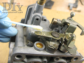 Carburateur Weber 32 DRT lubrification