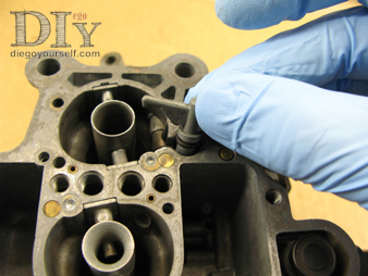 Carburateur Weber 32 DRT repose de l'injecteur de reprise