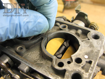 Carburateur Weber 32 DRT réglage de l'ouverture initiale du papillon, ralenti accéléré, starter