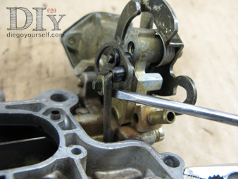 Carburateur Weber 32 DRT starter lien de commande