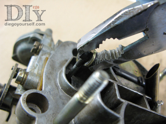 Carburateur Weber 32 DRT starter lien de commande