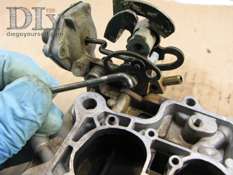 Carburateur Weber 32 DRT starter lien de commande