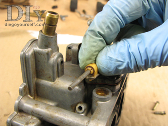 Carburateur Weber 32 DRT tige réglable de commande du clapet de dégazage