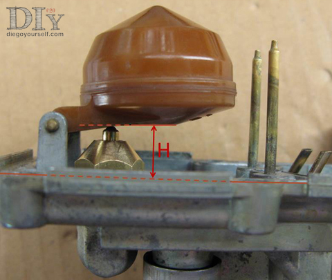 Carburateur Zenith 28 IF Réglage de la hauteur du pointeau