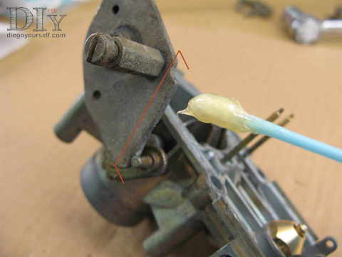 Carburateur Zenith 28 IF Repose de la came du starter