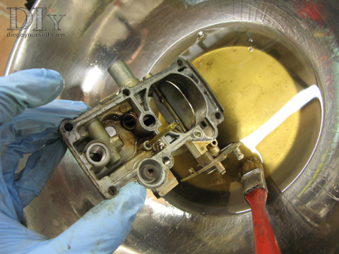 Carburateur Zenith 32 IF2 Rinçage du couvercle