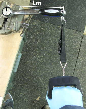 Couple de serrage : montage sur une clé à cliquet