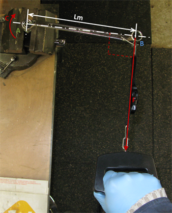 Couple de serrage : montage sur une clé à œil