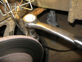 Repose du porte-fusée : rotule de direction