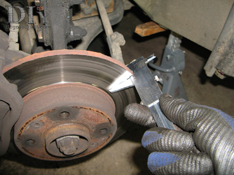 Disque de frein : contrôle de l'épaisseur