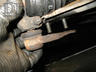 Porte-fusée : dépose