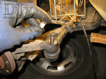 Rotule de direction : dépose