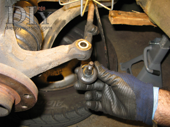 Rotule de direction : dépose