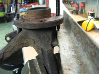 Roulement : extraction du moyeu