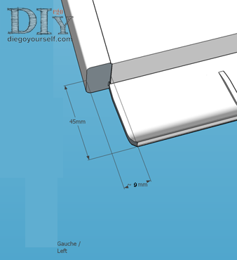 Découpes à faire à Gauche