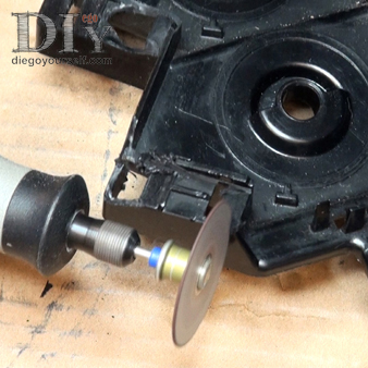 Découpez les anciens supports