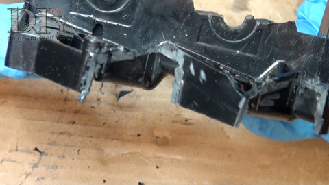 Découpez les anciens supports