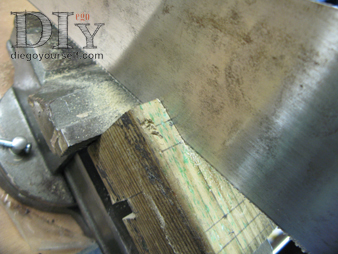 Taille du négatif de la tête de chandelle