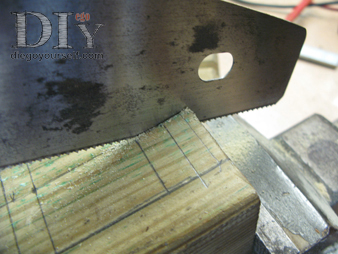 Taille du négatif de la tête de chandelle