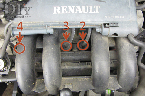 Emplacements des bougies