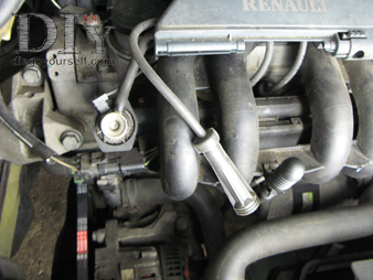 Dépose d'une bougie