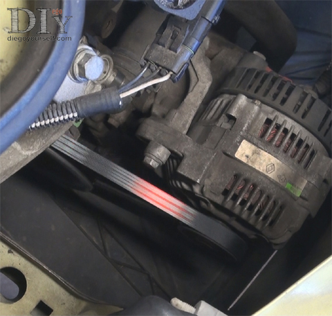 Repose de la courroie d'accessoires