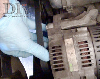 Repose de la courroie d'accessoires