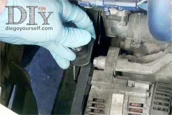 Repose de la courroie d'accessoires