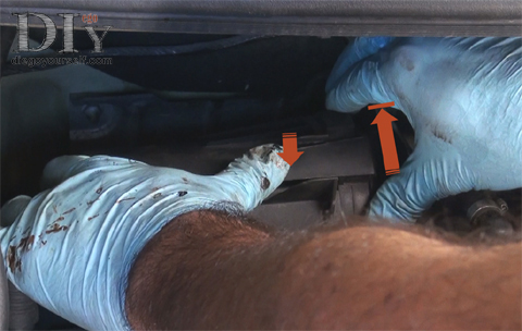 Dépose du filtre à air