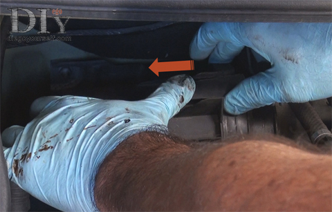 Dépose du filtre à air