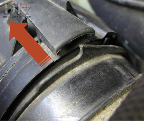 Dépose du filtre à air