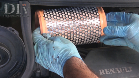 Dépose du filtre à air