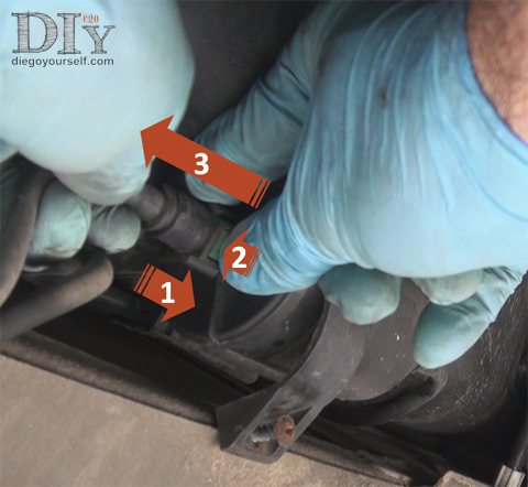 Dépose filtre à essence