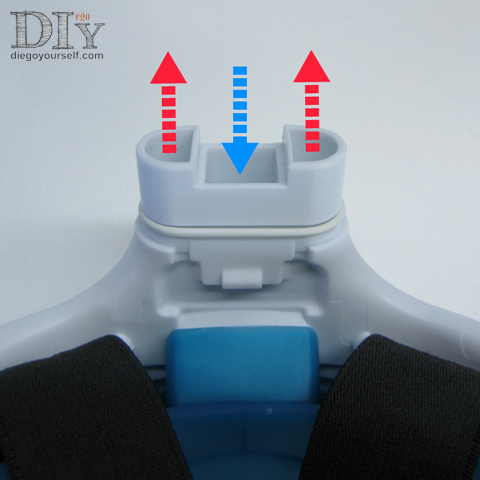 Masque Décathlon connecteur tuba : flux d'air