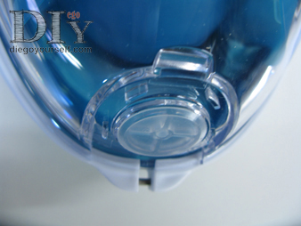 Masque Décathlon : membrane évacuation d'eau