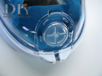 Masque Décathlon : membrane évacuation d'eau