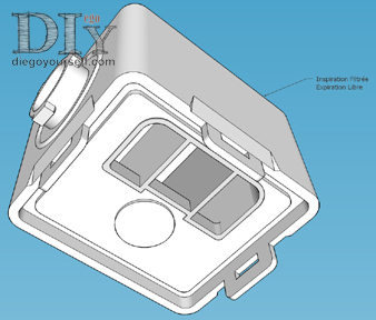 Inspiration filtrée / Expiration libre V2-arrière
