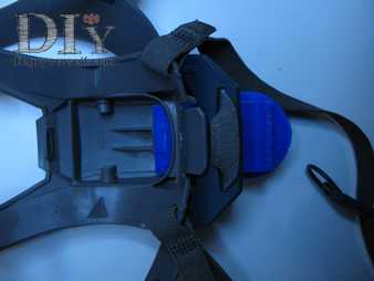 Pose de l'adaptateur sur le masque